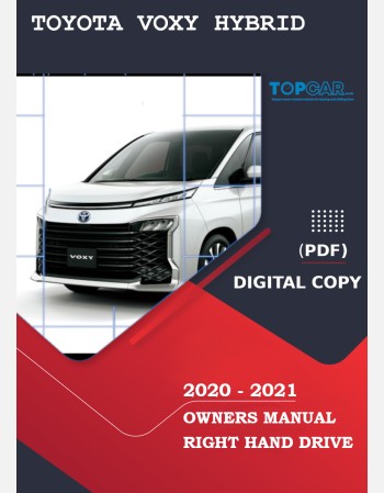 toyota voxy hybrid 2020-2021 owners manual in english